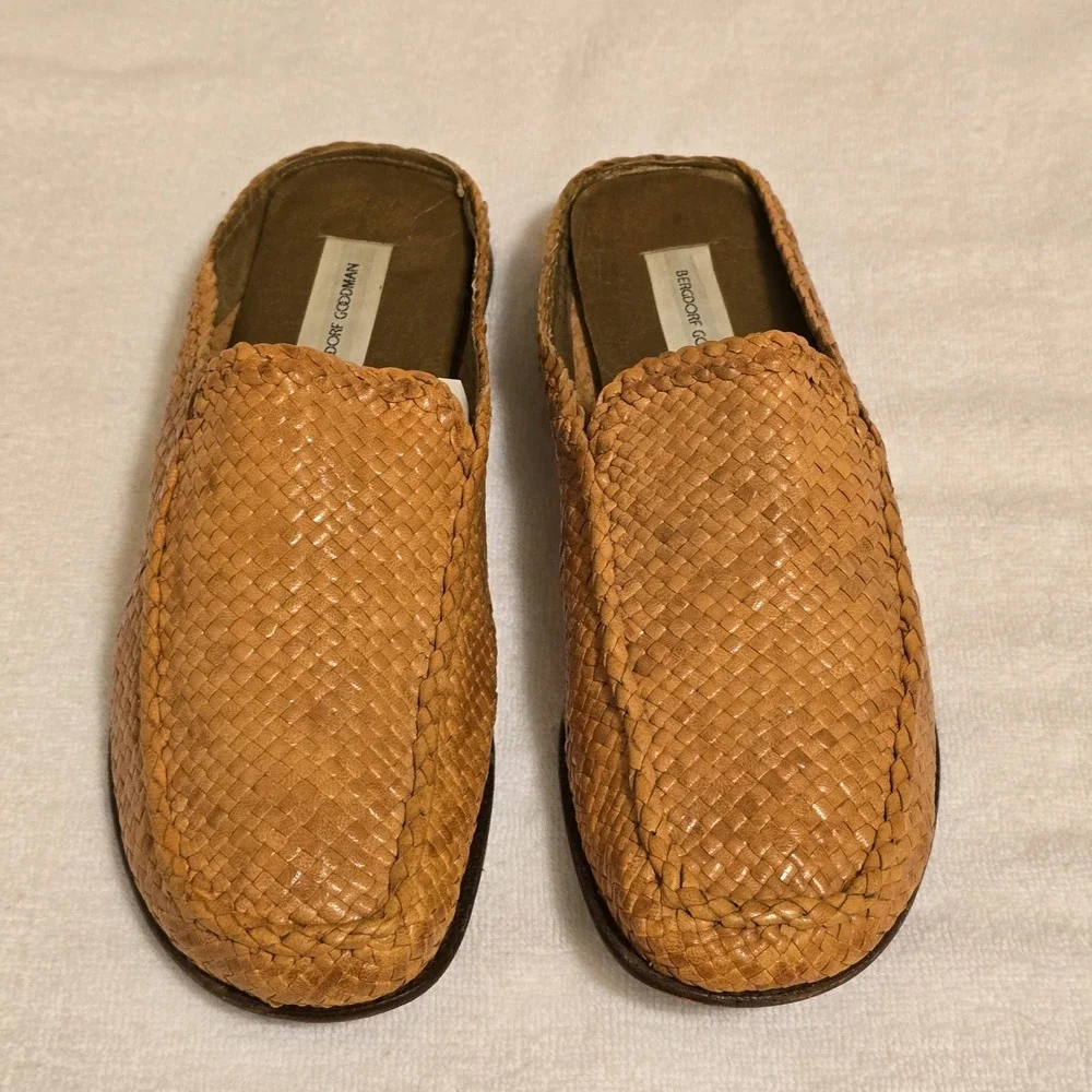 PONS QUINTANA for BERGDORF GOODMAN Womens‎ Leather Mule Slides Sandals 38 / US 8